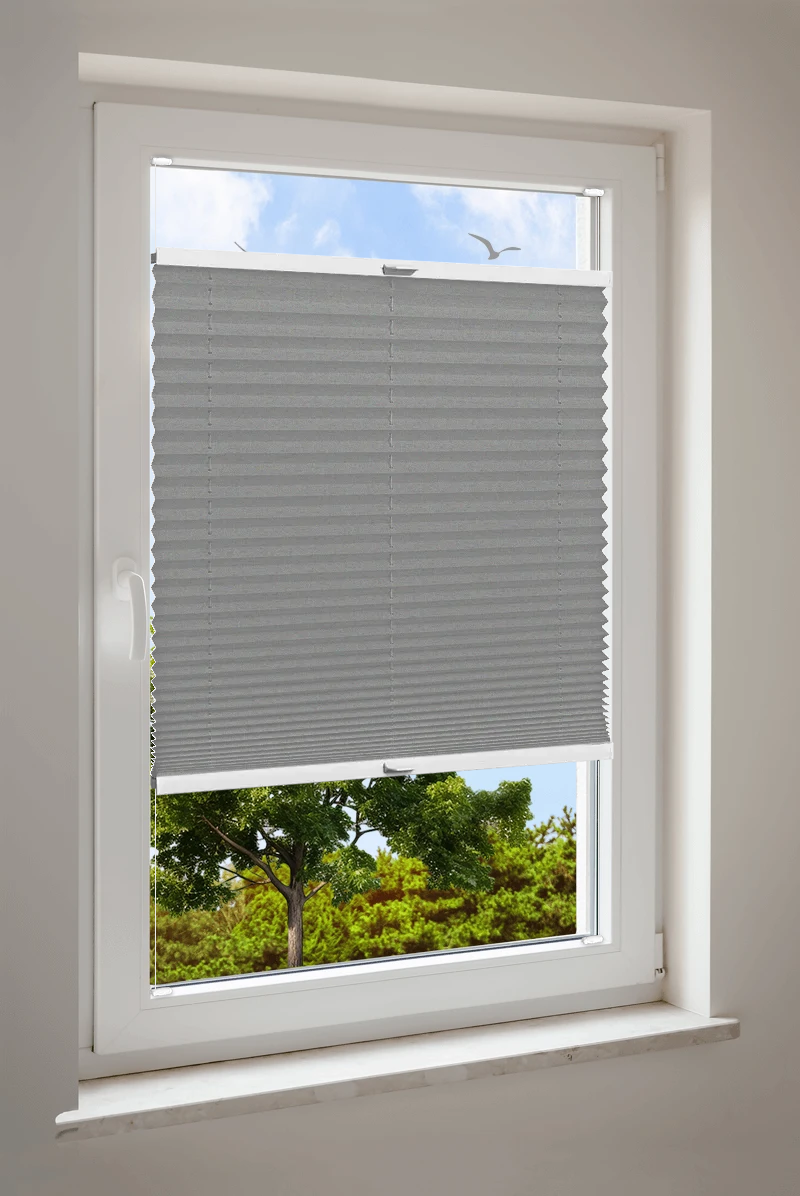 Plissee Cosiflor® VS2 Grau | halbdimout 3426