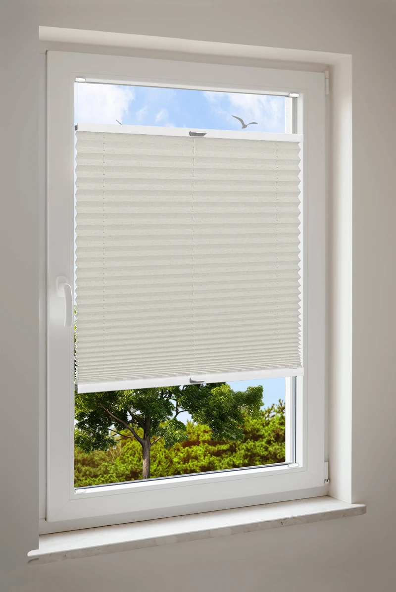 Plissee Cosiflor® VS2 Weiß | halbdimout 3039