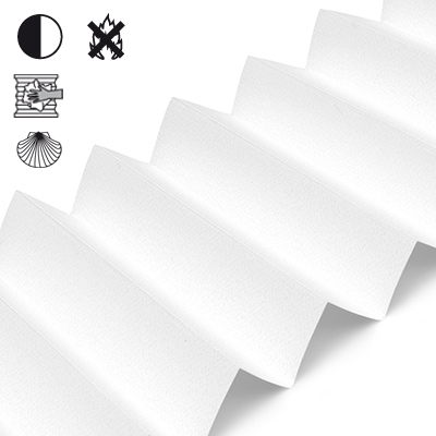 Plissee Cosiflor® VS2 Weiß | halbtransparent 3003