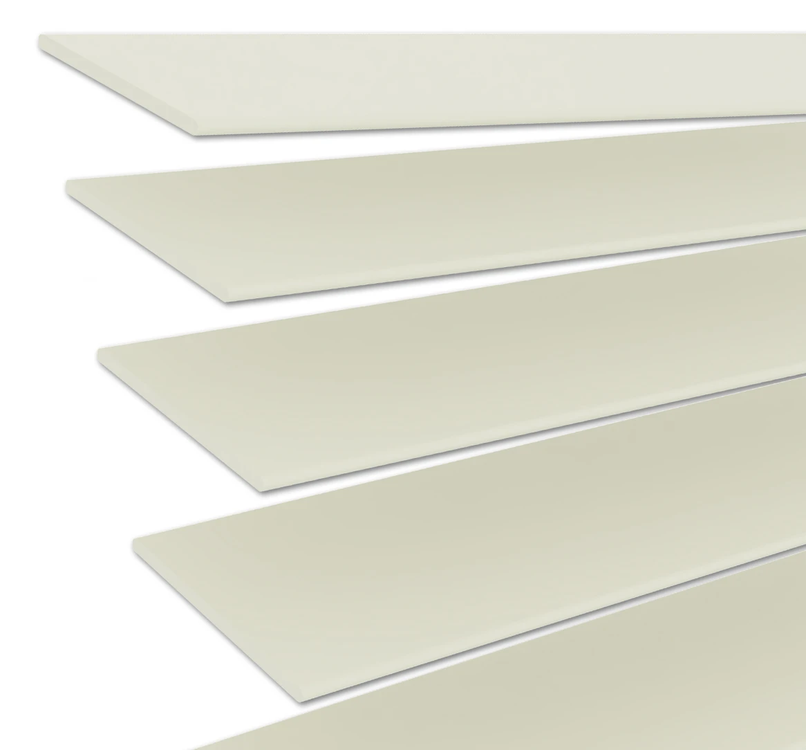 Holzjalousie nach Maß Creme 50 mm Lamelle | JH038