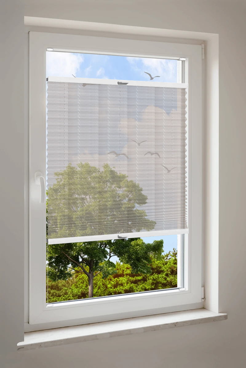 Plissee Cosiflor® VS2 Braun | halbtransparent 3127