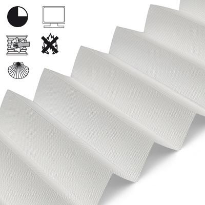 Plissee Cosiflor® VS2 Grau | halbdimout 3255