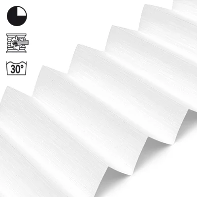 Plissee Cosiflor® VS2 Weiß | halbdimout 3012