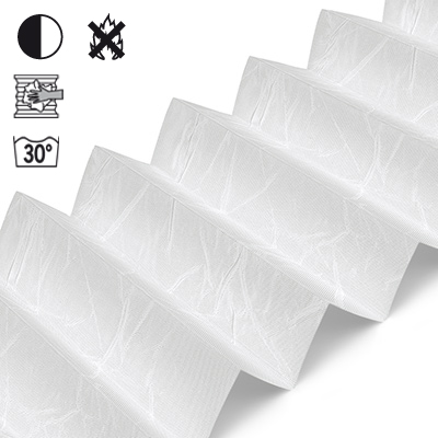 Plissee Cosiflor® VS2 Weiß | halbtransparent 3002