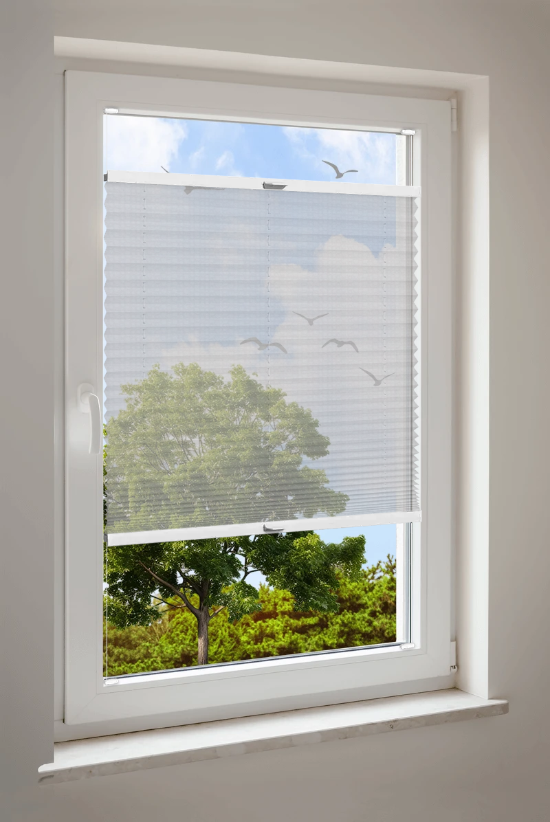 Plissee Cosiflor® VS2 Grau | halbtransparent 3147
