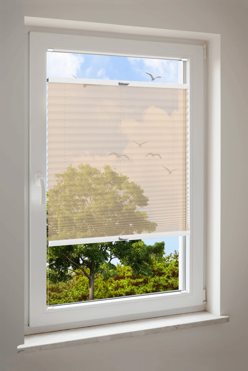 Plissee Cosiflor® VS2 Orange | halbtransparent 3284