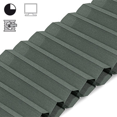 Wabenplissee Cosiflor® VS2 Grau | halbdimout 8733