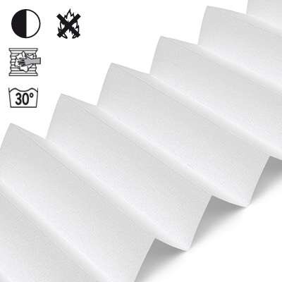 Plissee Cosiflor® VS2 Weiß | halbtransparent 3000