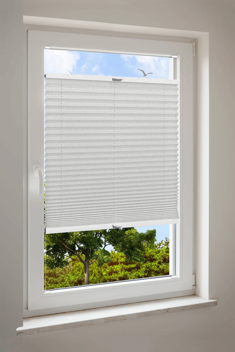 Plissee Cosiflor® VS2 Grau | halbdimout 3255