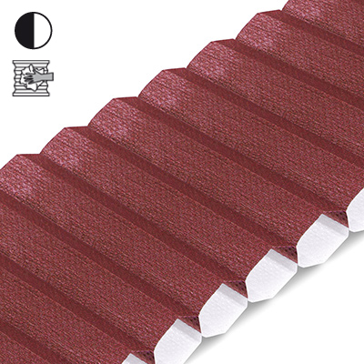 Wabenplissee Cosiflor® VS2 Rot | halbtransparent 967