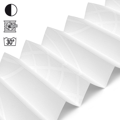 Plissee Cosiflor® VS2 Weiß | halbtransparent 3018