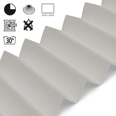 Plissee Cosiflor® VS2 Grau | halbdimout 3142