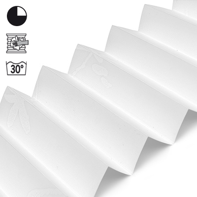 Plissee Cosiflor® VS2 Weiß | halbdimout 3008