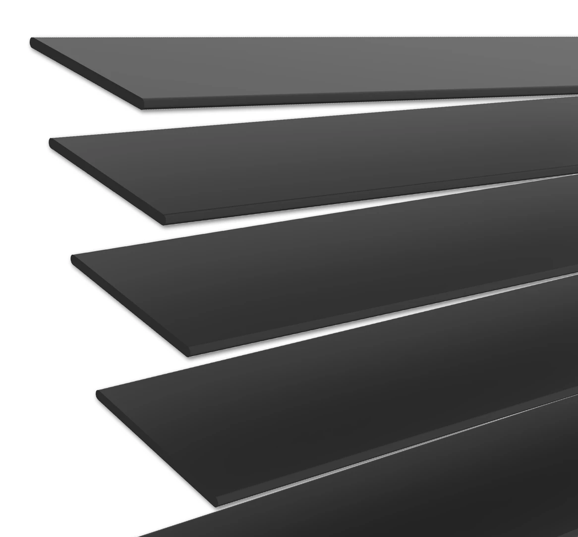 Holzjalousie nach Maß Schwarz matt 50 mm Lamelle | JH056