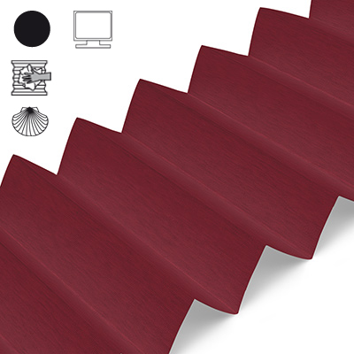 Plissee Cosiflor® VS2 Rot | abdunkelnd 3213