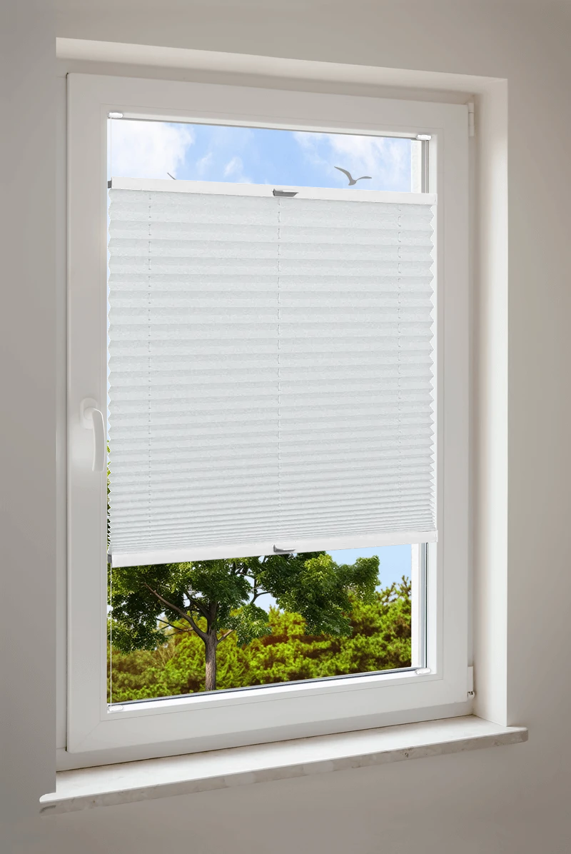 Plissee Cosiflor® VS2 Weiß | halbtransparent 3283