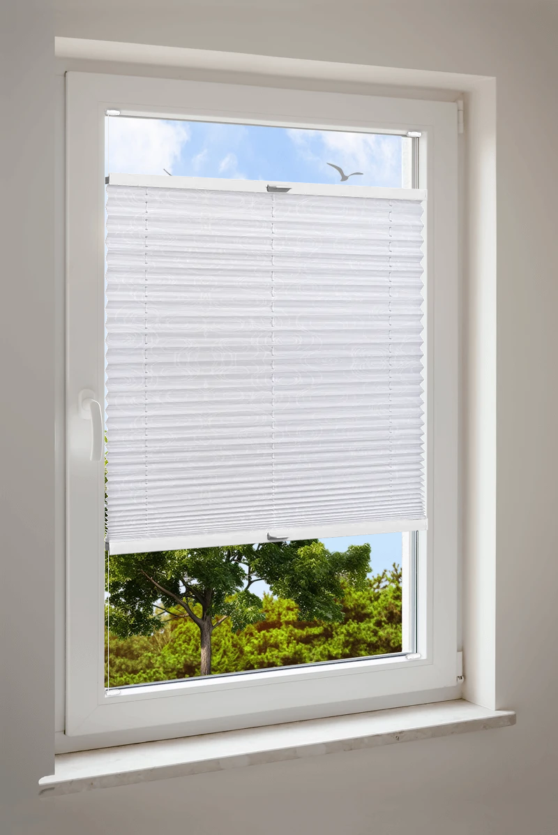 Plissee Cosiflor® VS2 Weiß | halbtransparent 3018