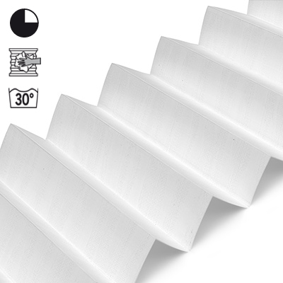 Plissee Cosiflor® VS2 Weiß | halbdimout 3029