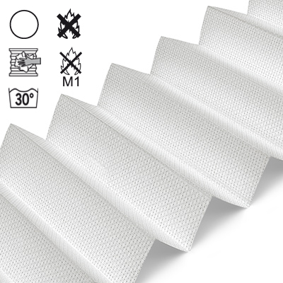 Plissee Cosiflor® VS2 Weiß | transparent 3281