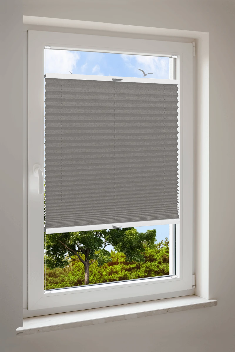 Plissee Cosiflor® VS2 Grau | halbdimout 3145