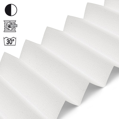 Plissee Cosiflor® VS2 Weiß | halbtransparent 3411
