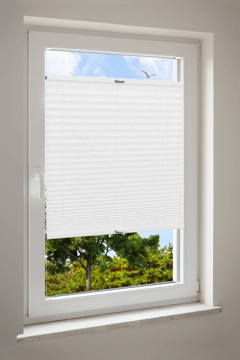 Plissee Cosiflor® VS2 Weiß | transparent 3010