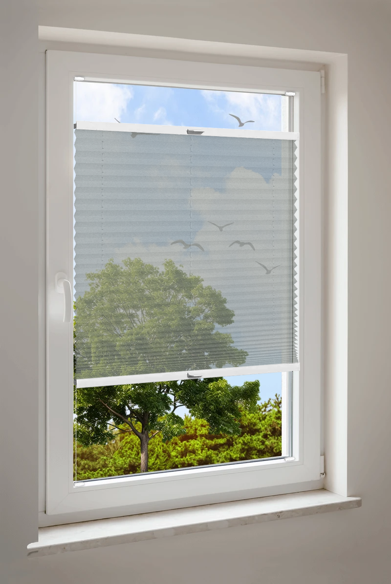 Plissee Cosiflor® VS2 Grau | halbdimout 3423