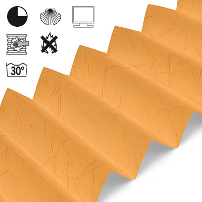 Plissee Cosiflor® VS2 Orange | halbdimout 3207