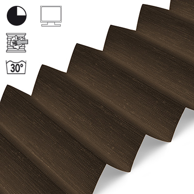 Plissee Cosiflor® VS2 Braun | halbdimout 3119