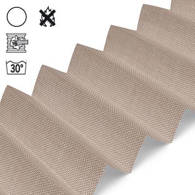 Plissee Cosiflor® VS2 Braun | transparent 3114
