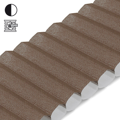Wabenplissee Cosiflor® VS2 Braun | halbtransparent 963