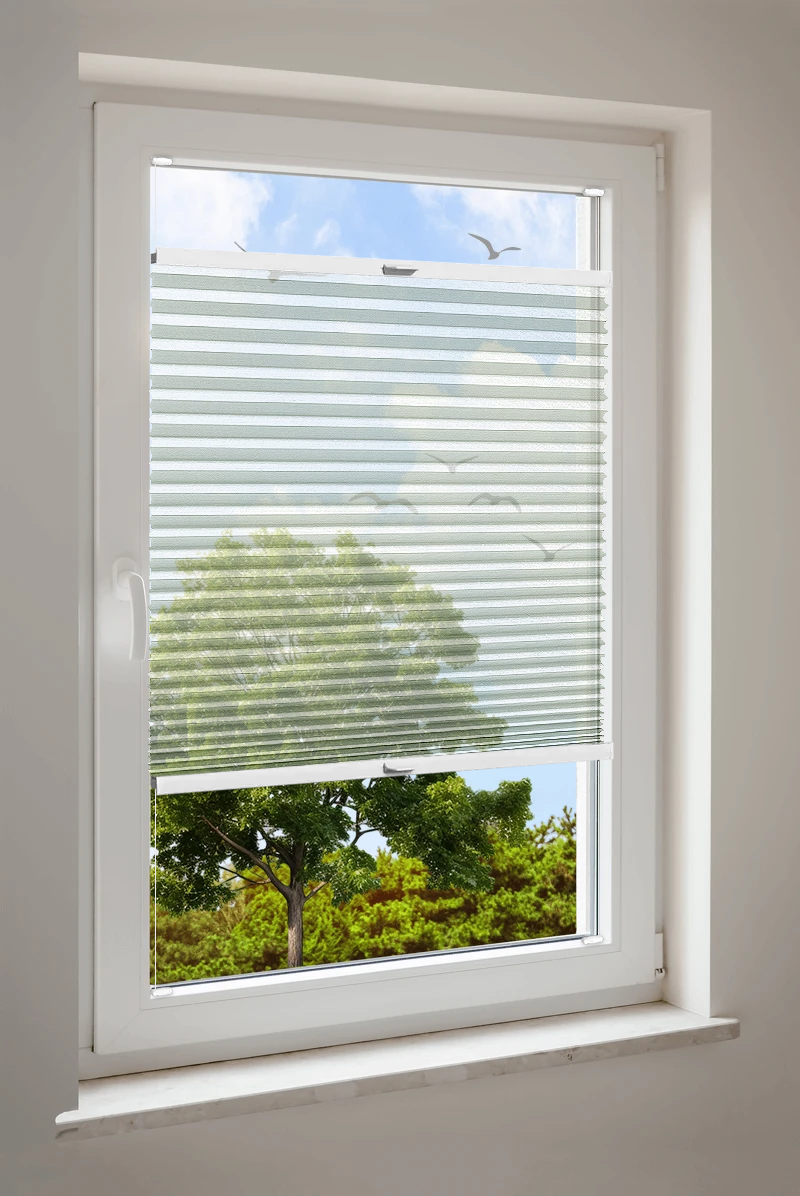 Plissee Cosiflor® VS2 Grün | transparent 3254