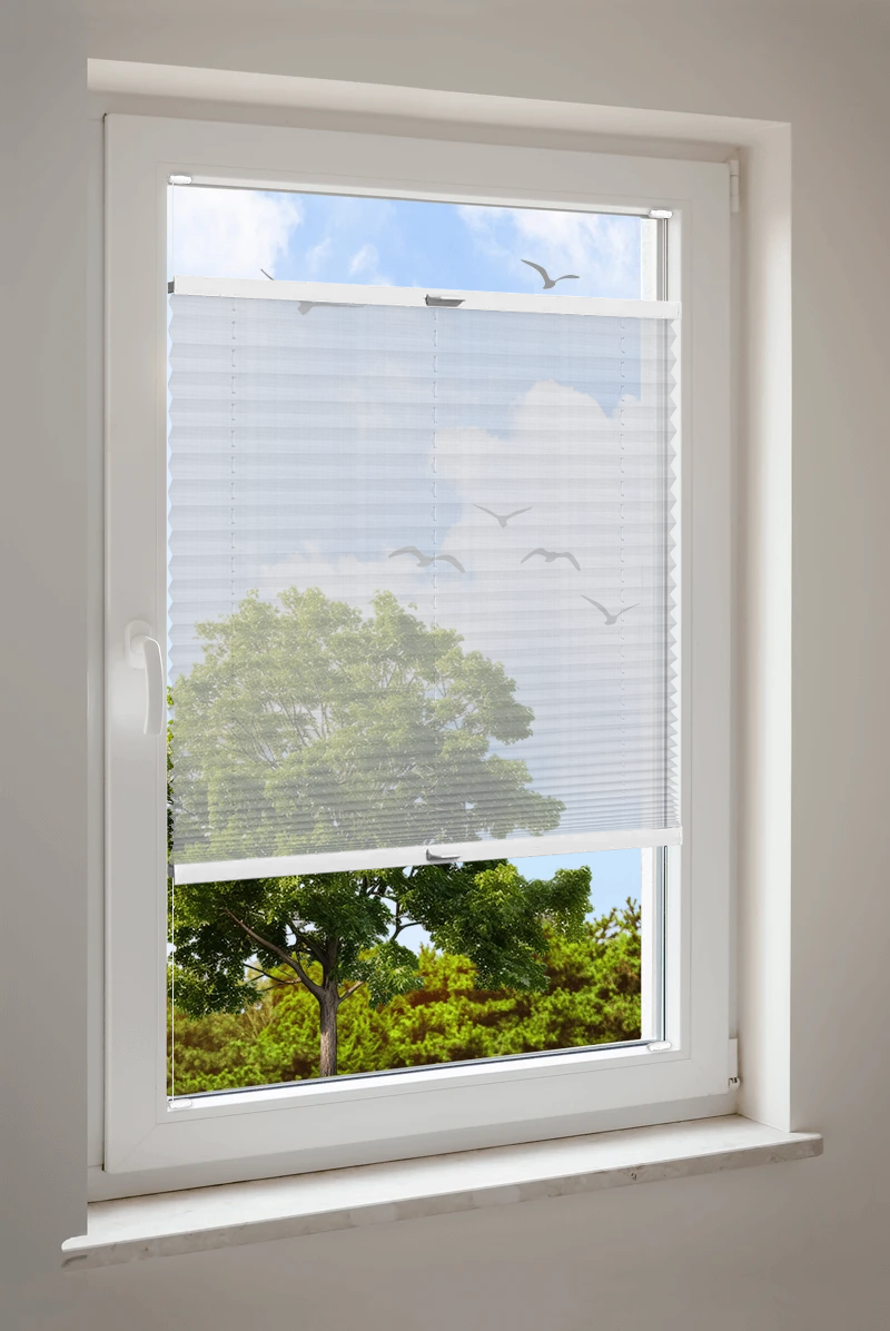 Plissee Cosiflor® VS2 Weiß | transparent 3275