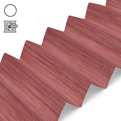 Plissee Cosiflor® VS2 Rot | transparent 3216