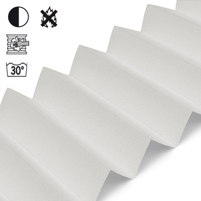 Plissee Cosiflor® VS2 Weiß | halbtransparent 3038